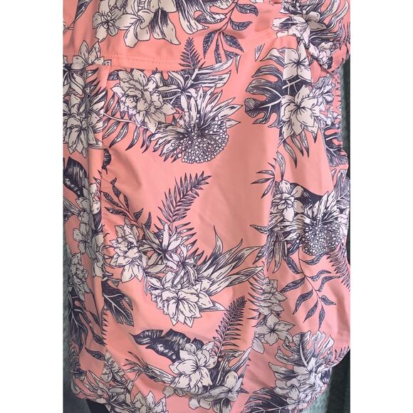 Motherhood Maternity Tankini Top, XL Pink and Blue Pre-Loved - Picture 2 of 6